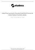 Lilleys Pharmacology for Canadian Health Care Practice 4th Edition (TEST BANK))