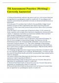 TSI Assessment Practice &lpar;Writing&rpar; &ndash; Correctly Answered 