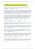 TSI Math (Questions & Answers)