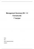 management summary 1-3