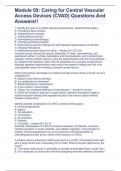 Module 09&colon; Caring for Central Vascular Access Devices &lpar;CVAD&rpar; Questions And Answers&excl;&excl;