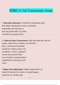 PHRca All Functional Areas questions verified with 100&percnt; correct answers