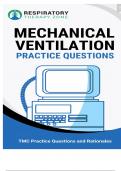 Mechanical ventilation TMC practice questions