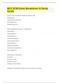 NCC EFM Exam Breakdown & Study Guide&vert; Questions With 100&percnt; Correct Answers &vert; Verified
