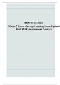 BIOD 152 Module 2 Exam 2 Latest -Portage Learning Exam Updated  2023&sol; 2024 Questions and Answers