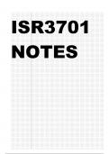 ISR3701 NOTES