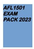 AFL1501 EXAM PACK 2023