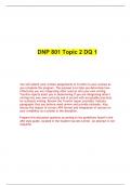 DNP 801 Topic 2 DQ 1