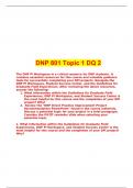 DNP 801 Topic 1 DQ 2