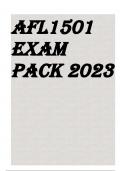 AFL1501 EXAM PACK 2023