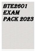 BTE2601 EXAM PACK 2023