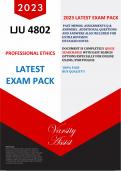 LJU4802-"2023" This is the Latest Exam Pack for Nov 23' Exam - Includes May 23 Memo as Well