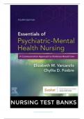  test bank for Varcarolis Essentials of Psychiatric Mental Health Nursing 5th Edition Fosbre / All Chapters 1-28 / Full Complete 2023 - 2024