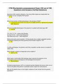 C785 Biochemistry preassessment Exam &lpar;100 out of 100&rpar; Questions and Answers &lpar;Verified Solutions&rpar;