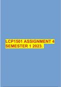 LCP1501 ASSIGNMENT 4 SEMESTER 1 2023.