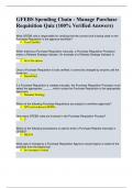 GFEBS Spending Chain - Manage Purchase Requisition Quiz &lpar;100&percnt; Verified Answers&rpar; RATED A