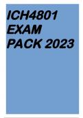 ICH4801 EXAM PACK 2023