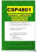 CSP4801 Assignment 1 (QUIZ) 2023(702791)