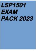 LSP1501 EXAM PACK 2023