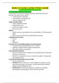 NUR155 EXAM (1)ONE STUDY GUIDE Exam One Study Guide With Complete Solutions