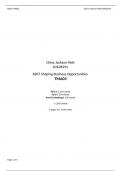 B207 Shaping Business Opportunities TMA 03