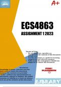 ECS4863 Assignment 1 2023 (721908)