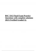 BSC 3312 Final Exam Practice - Questions with complete solutions 2023 (Verified Graded 100%)