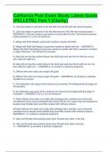 California Post Exam Study Latest Guide &lpar;PELLETB&rpar;&period; Part 1 &lpar;Clarity&rpar;
