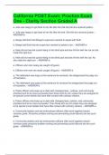 California POST Exam&colon; Practice Exam One - Clarity Section Graded A