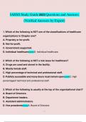 IAHSS EXAM BUNDLE 2023 Questions and Answers (Verified Answers by Expert)