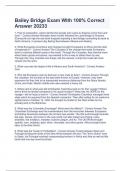 Bailey Bridge Exam With 100&percnt; Correct Answer 20233