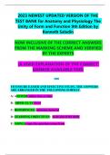 2023 NEWEST UPDATED VERSION OF THE TEST BANK for Anatomy and Physiology The  Unity of Form and Function 9th Edition by  Kenneth Saladin