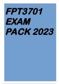 FPT3701 EXAM PACK 2023