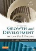 Test Bank For Growth and Development Across the Lifespan 2nd Edition by Leifer | Complete Guide A+