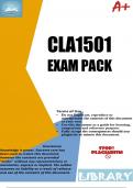 CLA1501 Exam Pack 2023