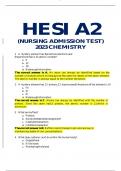 HESI A2 CHEMISTRY EXAM