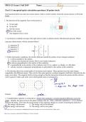 Physics 21 Exam 1 Key - Santa Rosa Junior College PHYS 0585