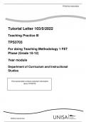 TPS3703 For doing Teaching Methodology 1 FET  Phase (Grade 10-12) 2023