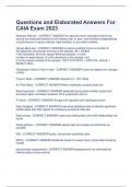 Questions and Elaborated Answers For  CAIA Exam 2023