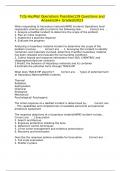Tcfp HazMat Operations Possible&sol;129 Questions and Answers&sol;A&plus; Graded&sol;2023