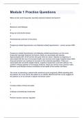 Module 1 Practice Questions&vert;2023 LATEST UPDATE&vert;GUARANTEED SUCCESS