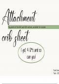 Attachment summary sheet