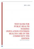 The Test Bank  Public Health Nursing: Population-Centered Health Care in the Community, 9th Edition