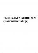 NUR 2790 PN3 EXAM 2 GUIDE  - Rasmussen 2023