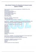 eTips Alcohol Training Test &lpar;Questions & Answers&rpar; Latest Updates A GRADE&period;  