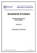 Business Studies Gr. 10 Term 2 (Solution Book)