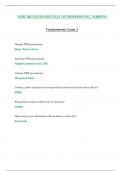 Exam 2 - NUR2115 &sol; NUR 2115 &lpar;Latest 2023 &sol; 2024&rpar; &colon; Fundamentals Of Professional Nursing - Rasmussen
