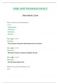 Module 1 Exam - NUR2407 &sol; NUR 2407 &lpar;Latest 2023 &sol; 2024&rpar; &colon; Pharmacology - Rasmussen