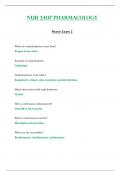 Exam 2 - NUR2407 &sol; NUR 2407 &lpar;Latest 2023 &sol; 2024&rpar; &colon; Pharmacology - Rasmussen