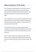 Maternal Newborn ATI B retake Questions & Answers 2023&lpar;A&plus;GRADED 100&percnt;VERIFIED&rpar;